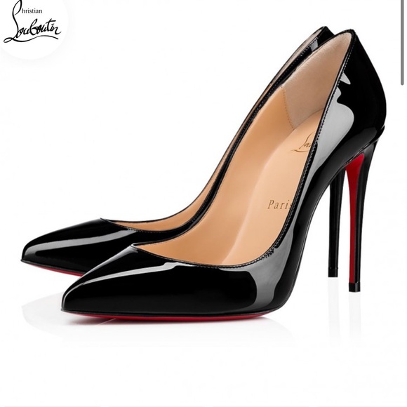 Christian Louboutin Shoes - Christian Louboutin Pigalle Follies 100 mm Pumps - Patent calf - Black